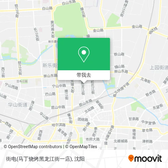 街电(马丁烧烤黑龙江街一店)地图