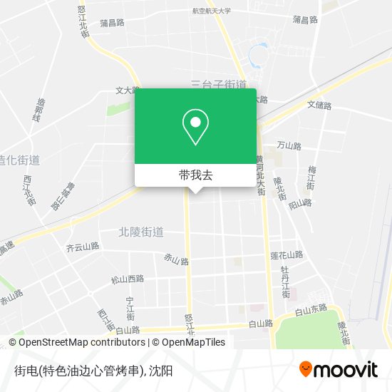 街电(特色油边心管烤串)地图