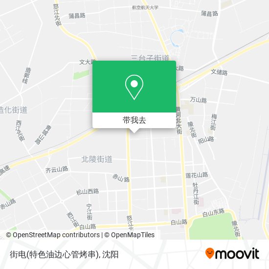 街电(特色油边心管烤串)地图