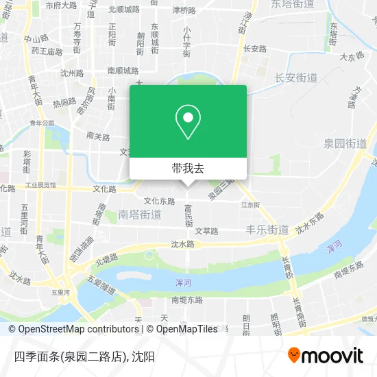 四季面条(泉园二路店)地图