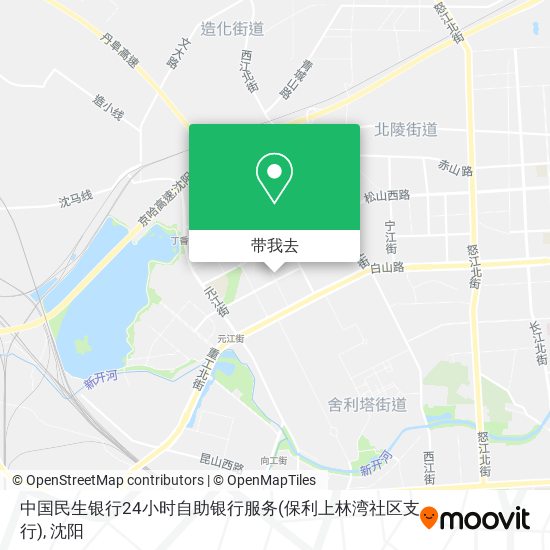 中国民生银行24小时自助银行服务(保利上林湾社区支行)地图
