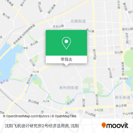 沈阳飞机设计研究所2号经济适用房地图