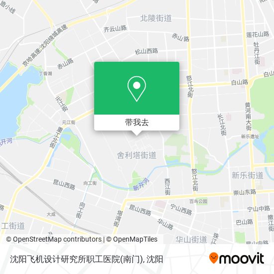 沈阳飞机设计研究所职工医院(南门)地图