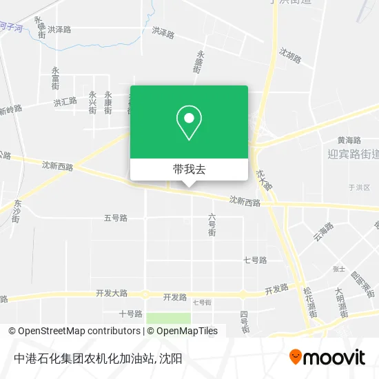 中港石化集团农机化加油站地图
