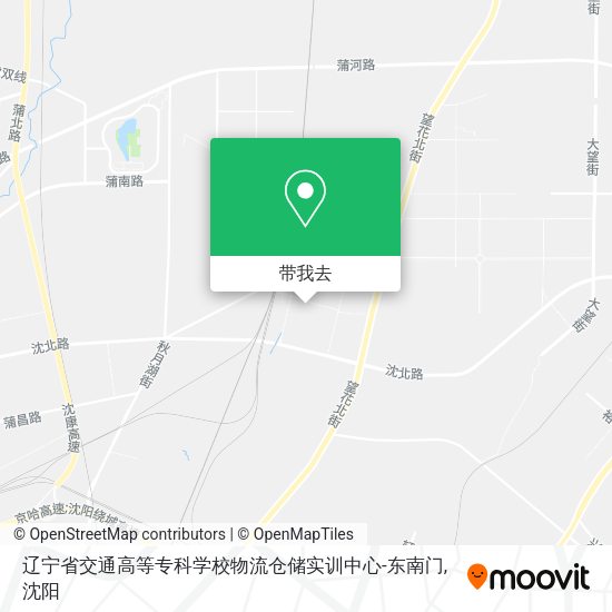 辽宁省交通高等专科学校物流仓储实训中心-东南门地图