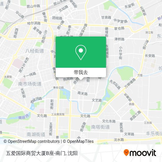 五爱国际商贸大厦B座-南门地图
