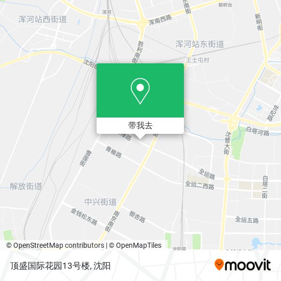 顶盛国际花园13号楼地图