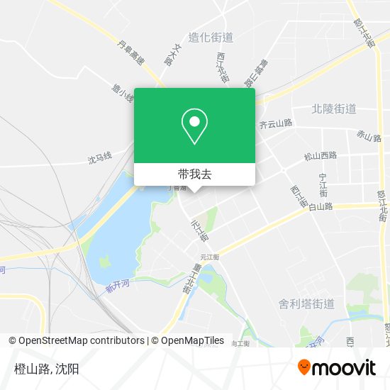 橙山路地图