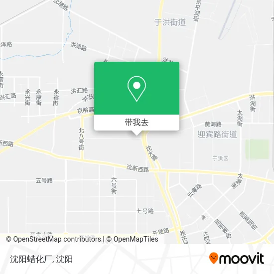 沈阳蜡化厂地图