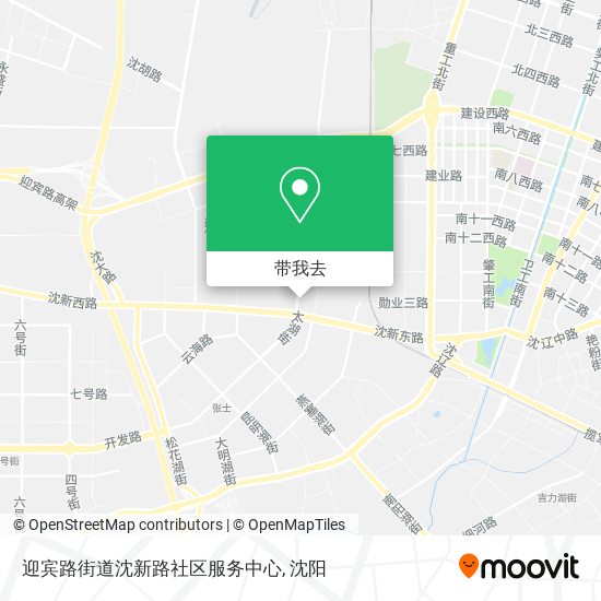 迎宾路街道沈新路社区服务中心地图