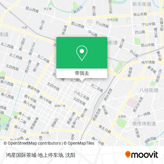 鸿星国际茶城-地上停车场地图