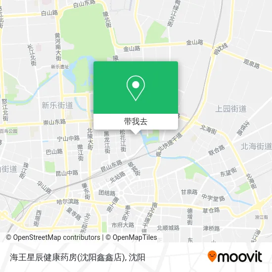 海王星辰健康药房(沈阳鑫鑫店)地图