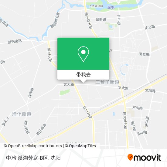 中冶·溪湖芳庭-B区地图