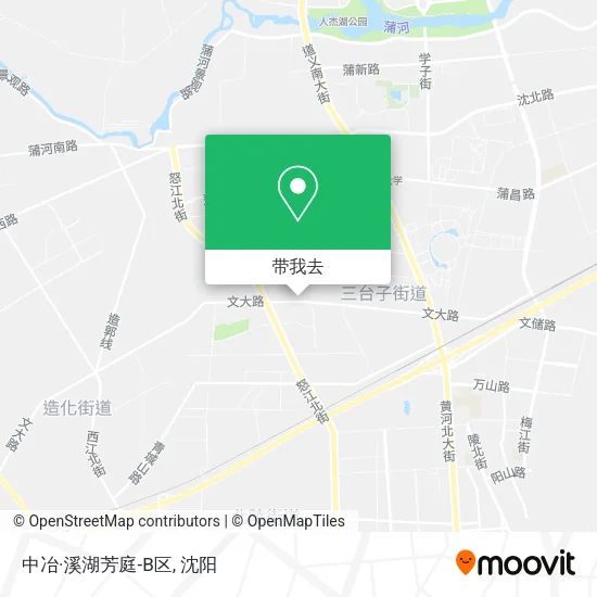 中冶·溪湖芳庭-B区地图