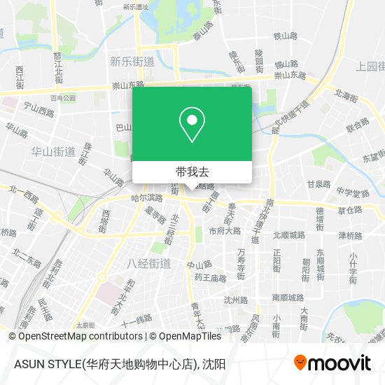 ASUN STYLE(华府天地购物中心店)地图