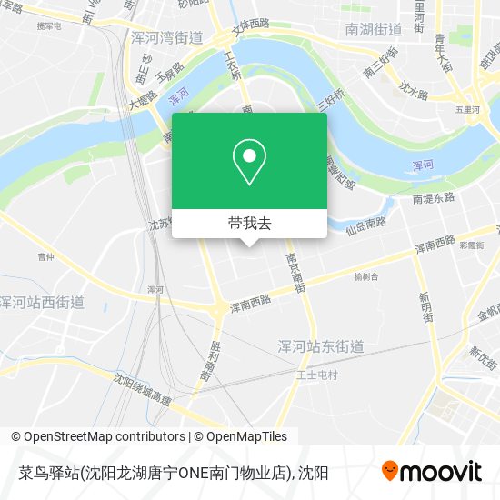 菜鸟驿站(沈阳龙湖唐宁ONE南门物业店)地图