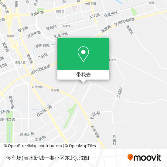 停车场(丽水新城一期小区东北)地图