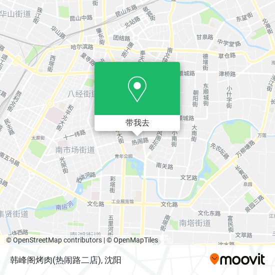 韩峰阁烤肉(热闹路二店)地图