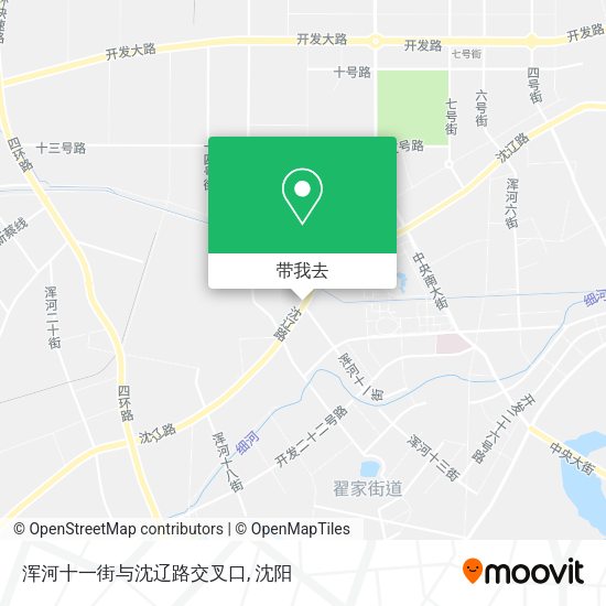 浑河十一街与沈辽路交叉口地图