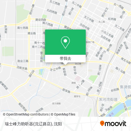 瑞士峰力助听器(沈辽路店)地图