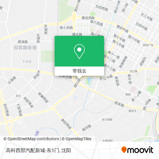 高科西部汽配新城-东1门地图