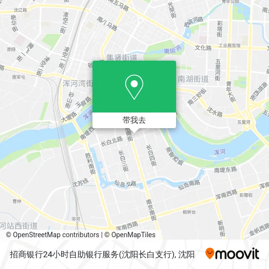 招商银行24小时自助银行服务(沈阳长白支行)地图