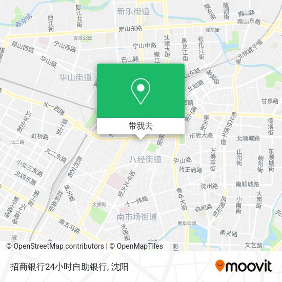 招商银行24小时自助银行地图