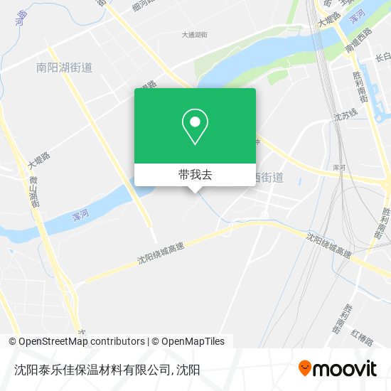 沈阳泰乐佳保温材料有限公司地图