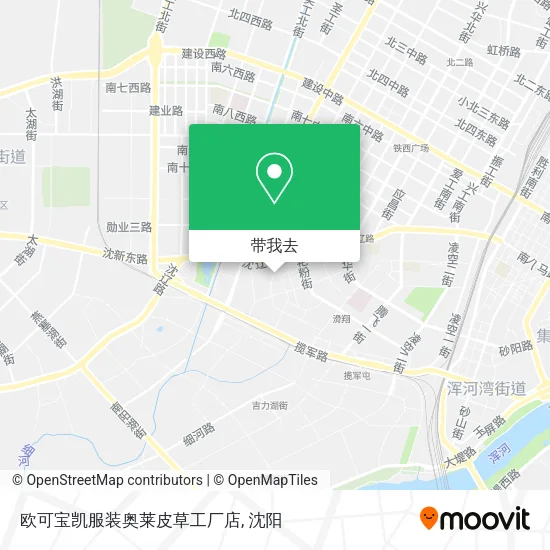 欧可宝凯服装奥莱皮草工厂店地图