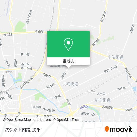 沈铁路上园路地图
