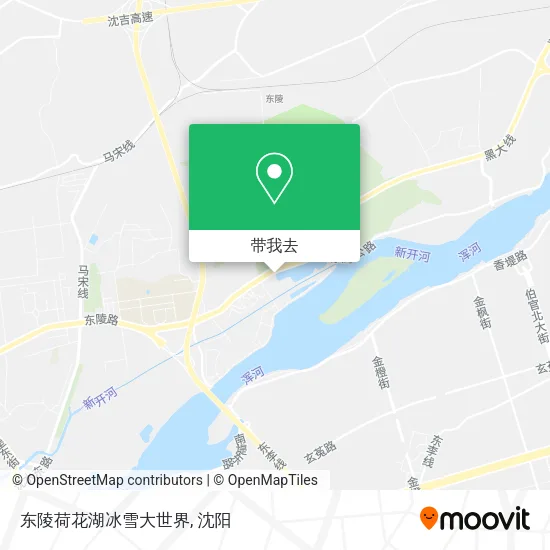 东陵荷花湖冰雪大世界地图