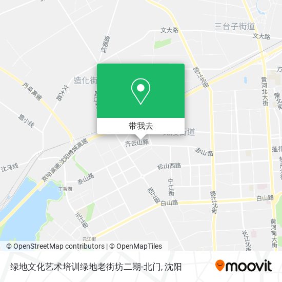 绿地文化艺术培训绿地老街坊二期-北门地图