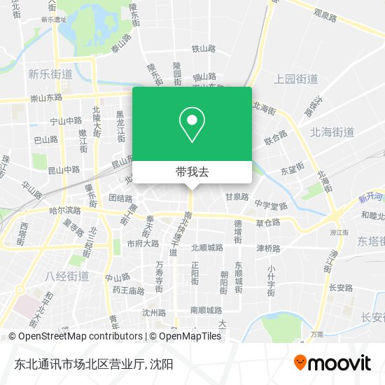 东北通讯市场北区营业厅地图