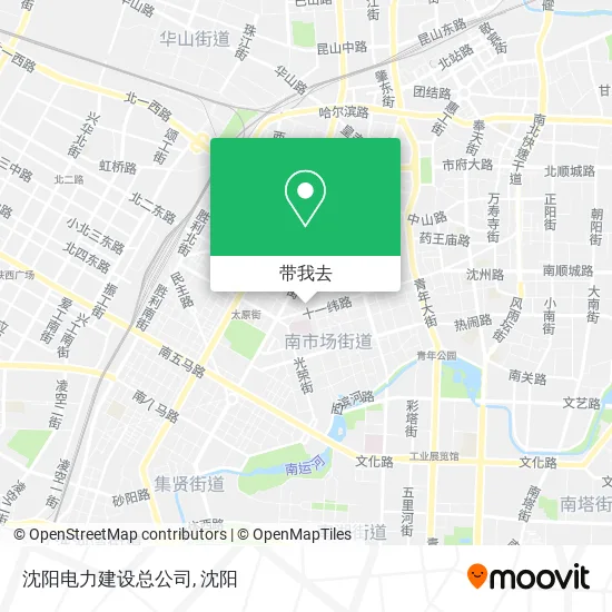 沈阳电力建设总公司地图