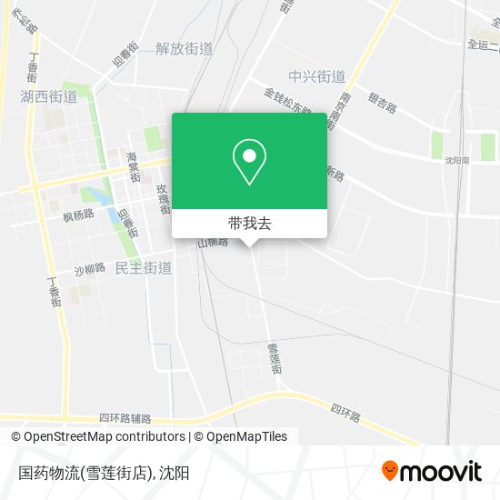国药物流(雪莲街店)地图