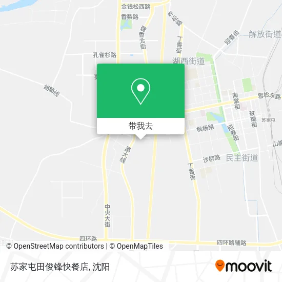 苏家屯田俊锋快餐店地图