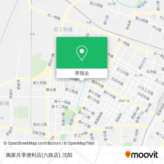 阖家共享便利店(六路店)地图