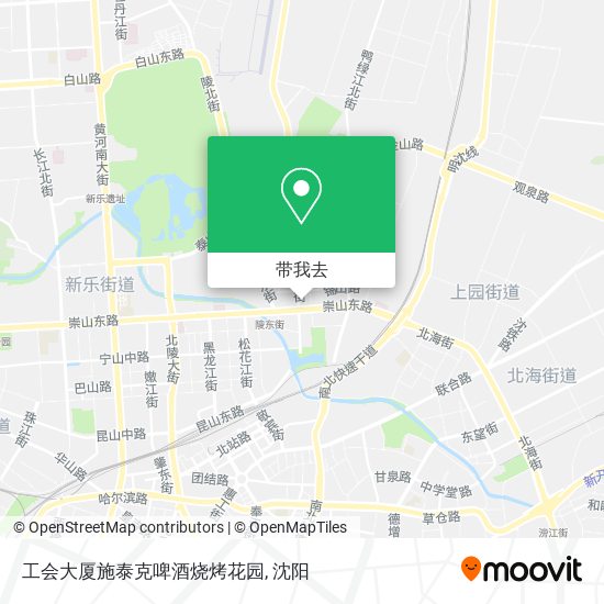 工会大厦施泰克啤酒烧烤花园地图