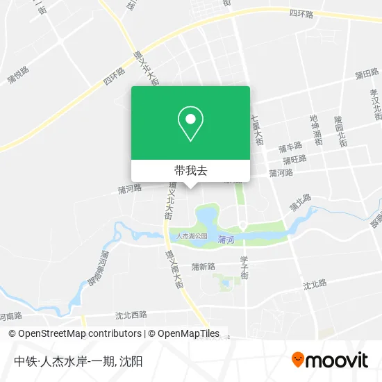 中铁·人杰水岸-一期地图