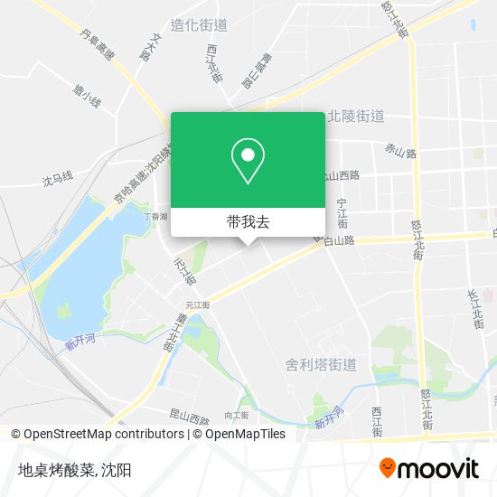 地桌烤酸菜地图
