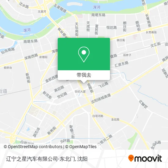辽宁之星汽车有限公司-东北门地图