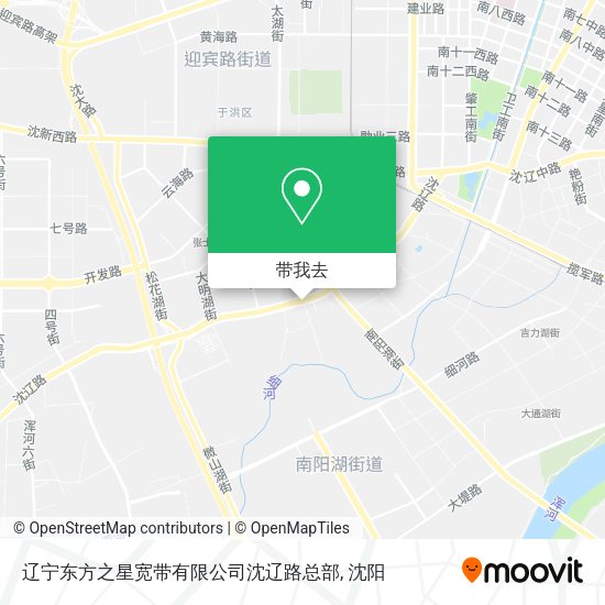 辽宁东方之星宽带有限公司沈辽路总部地图