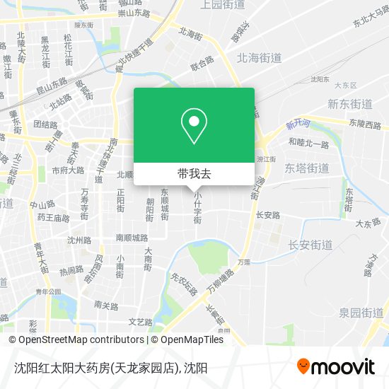 沈阳红太阳大药房(天龙家园店)地图