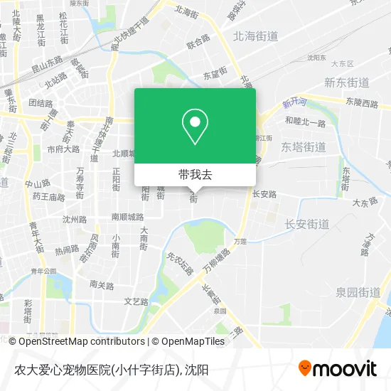 农大爱心宠物医院(小什字街店)地图