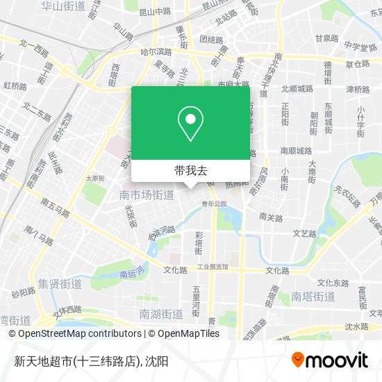 新天地超市(十三纬路店)地图