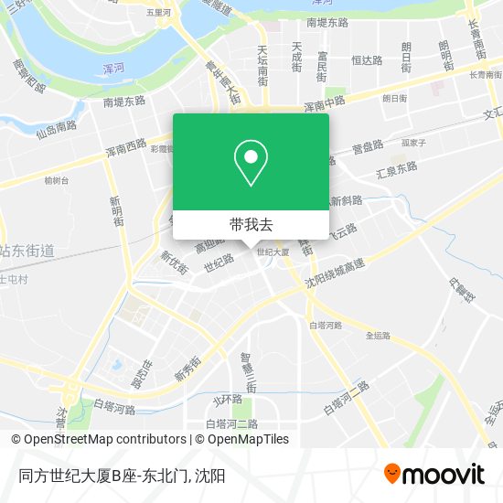 同方世纪大厦B座-东北门地图