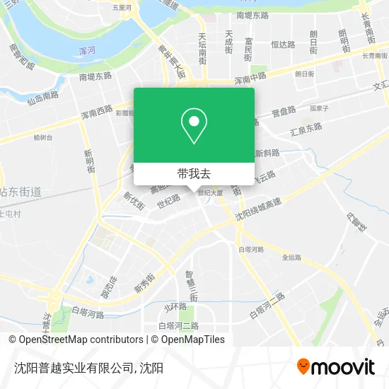 沈阳普越实业有限公司地图