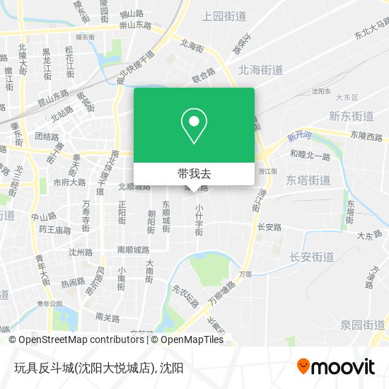 玩具反斗城(沈阳大悦城店)地图