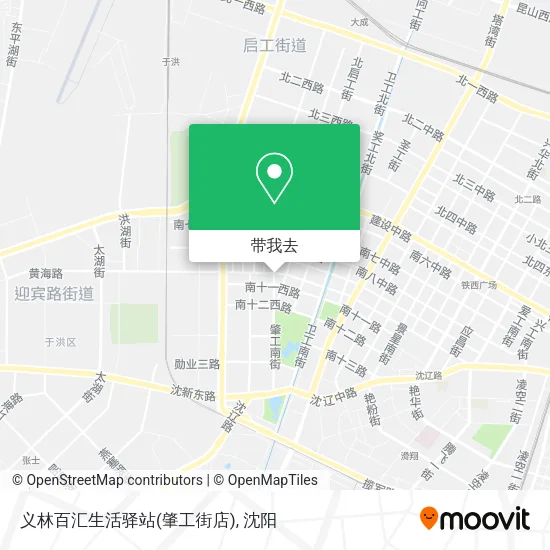 义林百汇生活驿站(肇工街店)地图