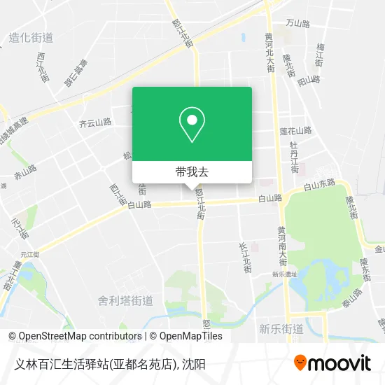 义林百汇生活驿站(亚都名苑店)地图